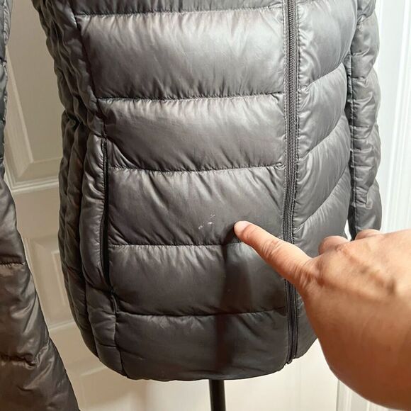 Uniqlo Down Feather Quilted Puffer Lightweight Packable Zip Pocket Winter Coat - Picture 9 of 14